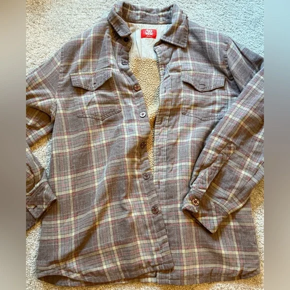 Toes on the Nose Plaid Sherpa Lined Jacket - Picture 1 of 3